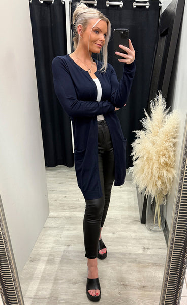 Sara long cardigan - navy