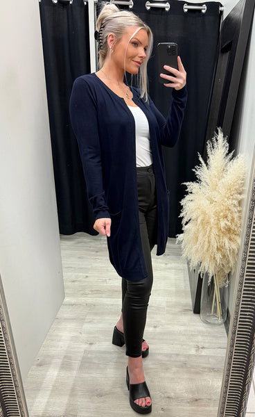 Sara long cardigan - navy