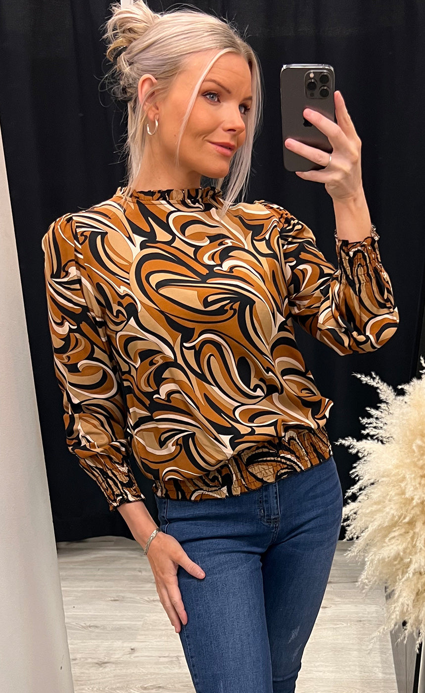 Pizi blouse - black mix