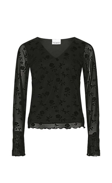 Lucille top - clarity black print