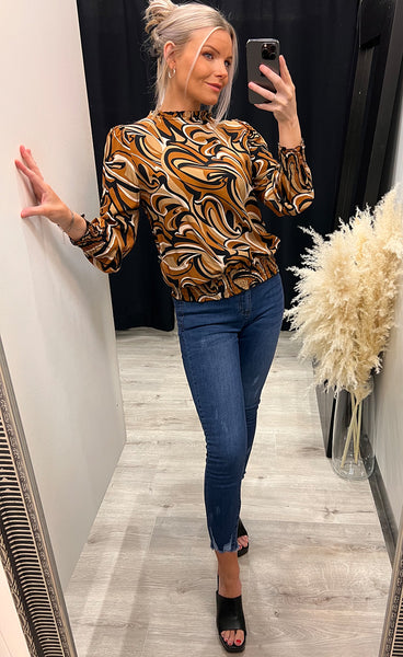 Pizi blouse - black mix