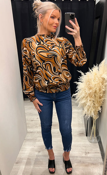 Pizi blouse - black mix