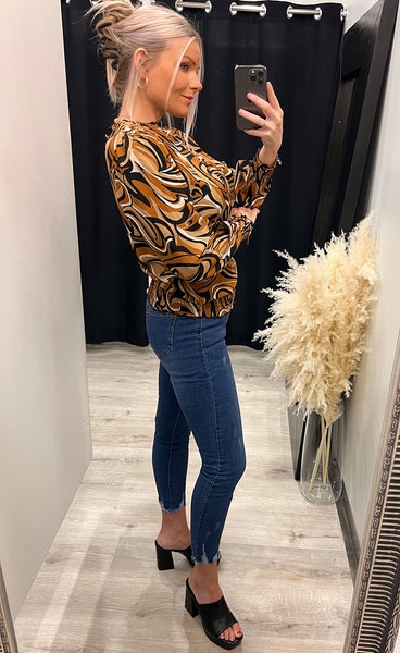 Pizi blouse - black mix