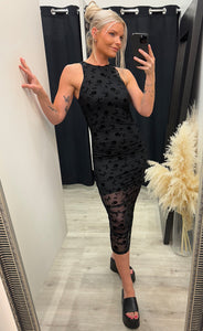 Leanna dress - clarity black print