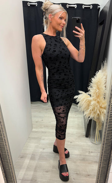 Leanna dress - clarity black print