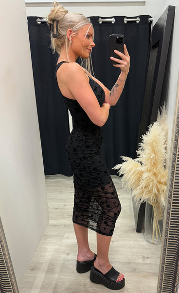 Leanna dress - clarity black print