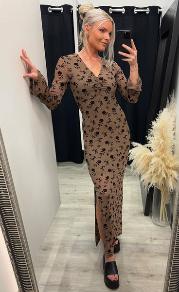 Kameyella dress - clarity morel print