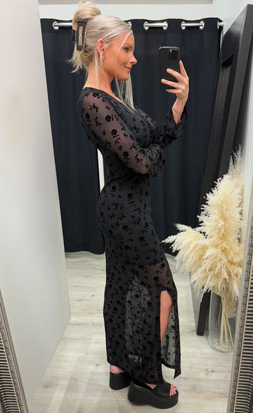 Kameyella dress - clarity black print