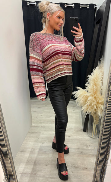 Leah knit - rose mix