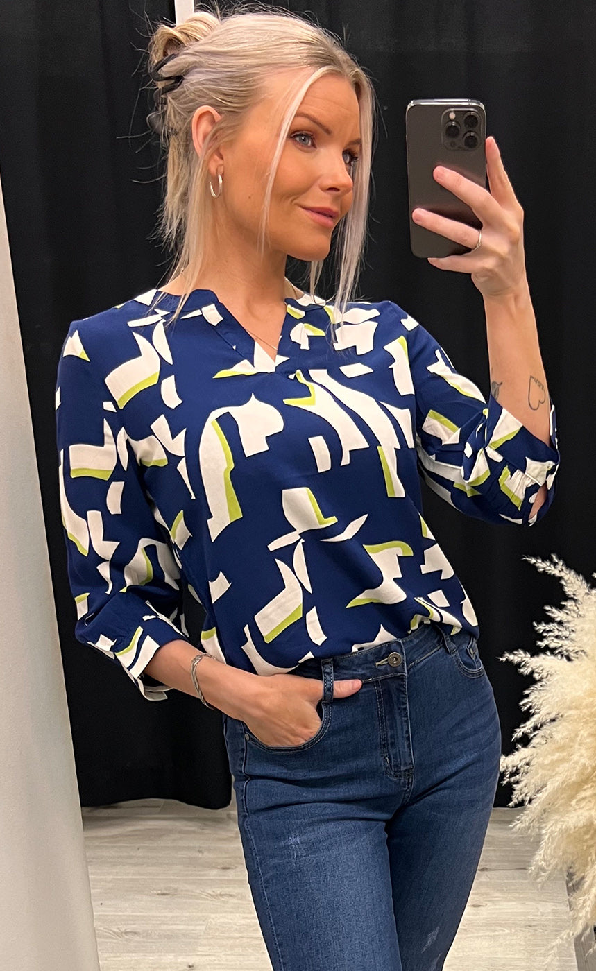 Flowy blouse - blue mix