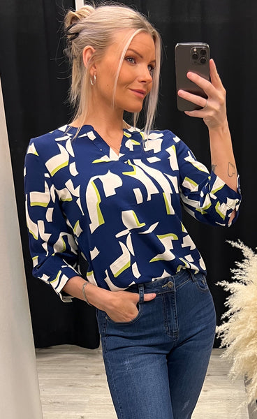 Flowy blouse - blue mix