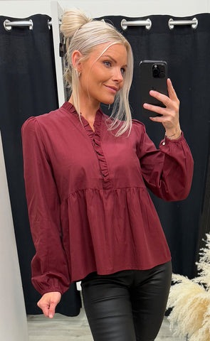 Matti blouse - dusty mahogany