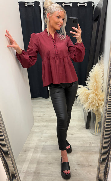 Matti blouse - dusty mahogany