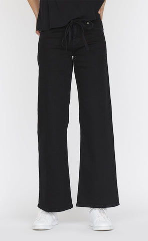 Onea belt jeans - black
