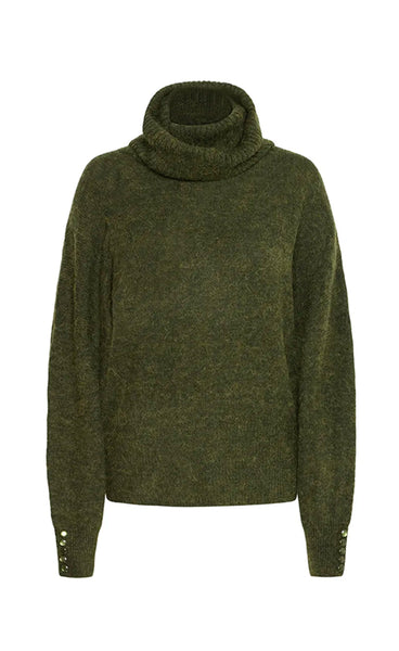 Kamara rollneck - green melange