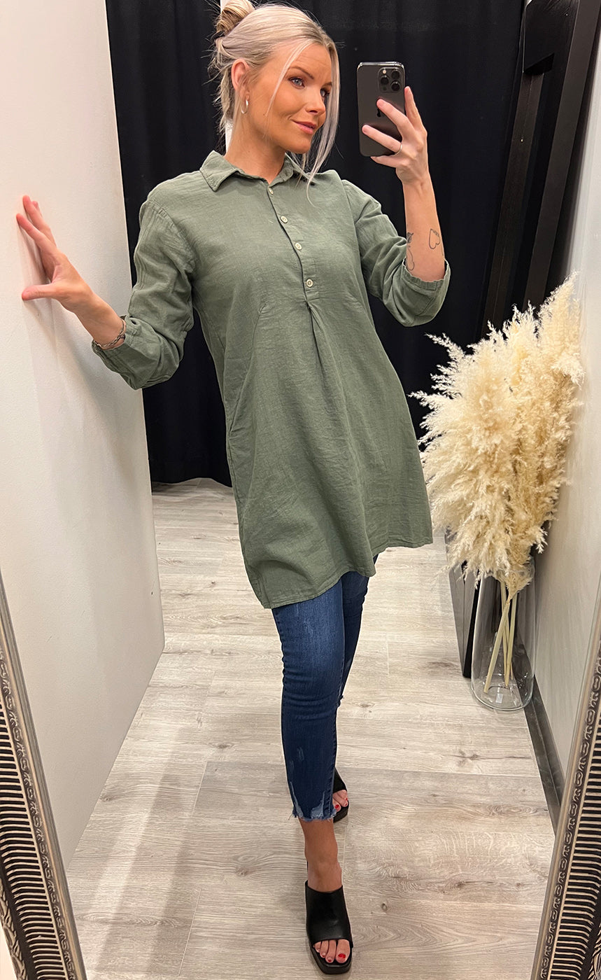 Linea dress 2 - moss