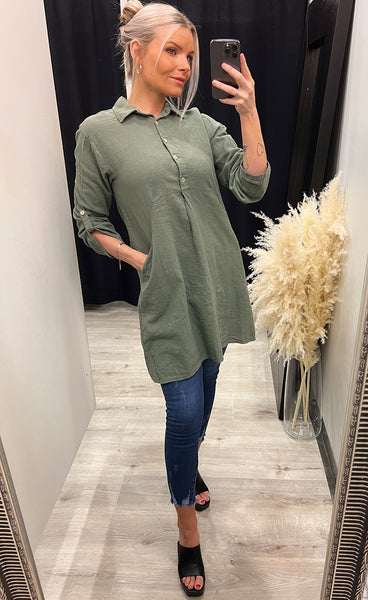 Linea dress 2 - moss