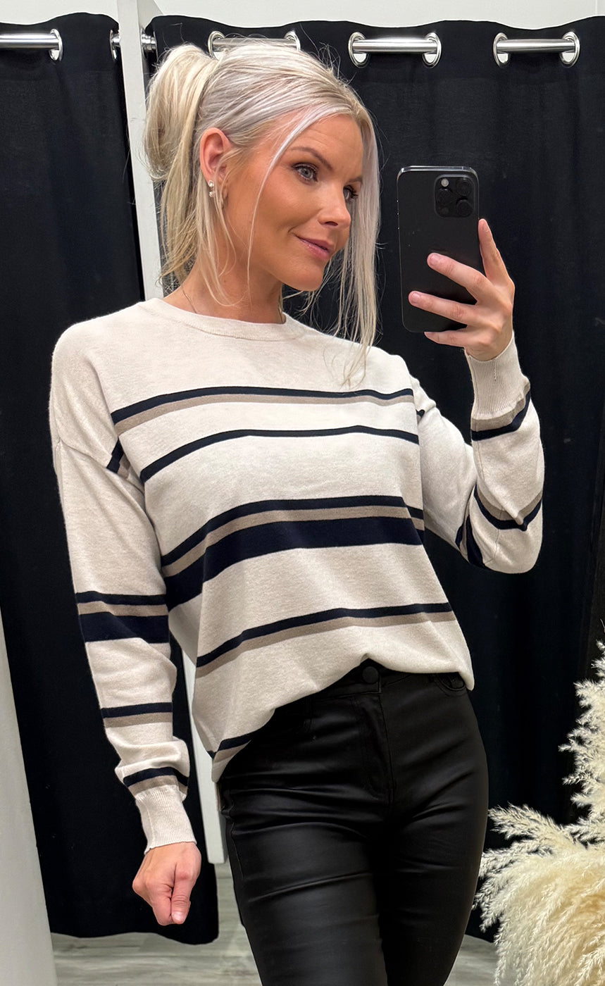 Melani pullover 15 - desert taupe mix