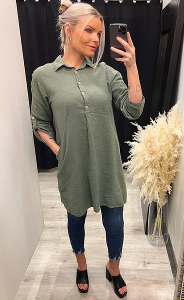 Linea dress 2 - moss