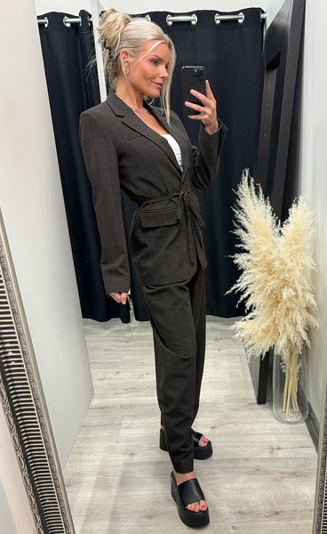 MSCH Johnna blazer - dark brown/corn