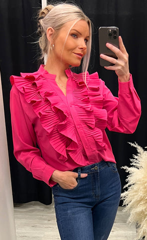 Karina blouse - fuchsia