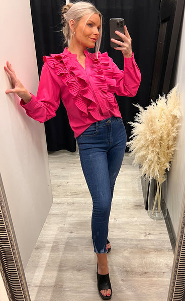 Karina blouse - fuchsia