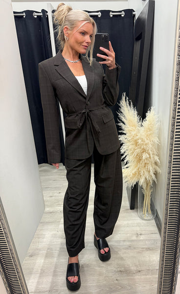 MSCH Johnna blazer - dark brown/corn