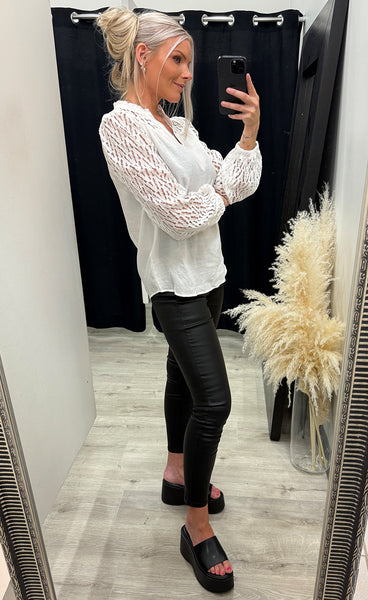 Bess blouse 1 - blanc de blanc