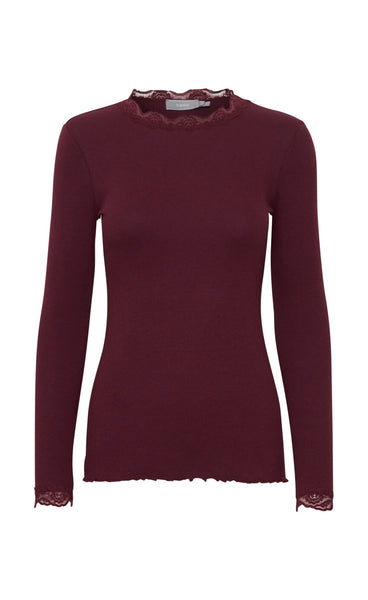 Hizamond 8 top - burgundy
