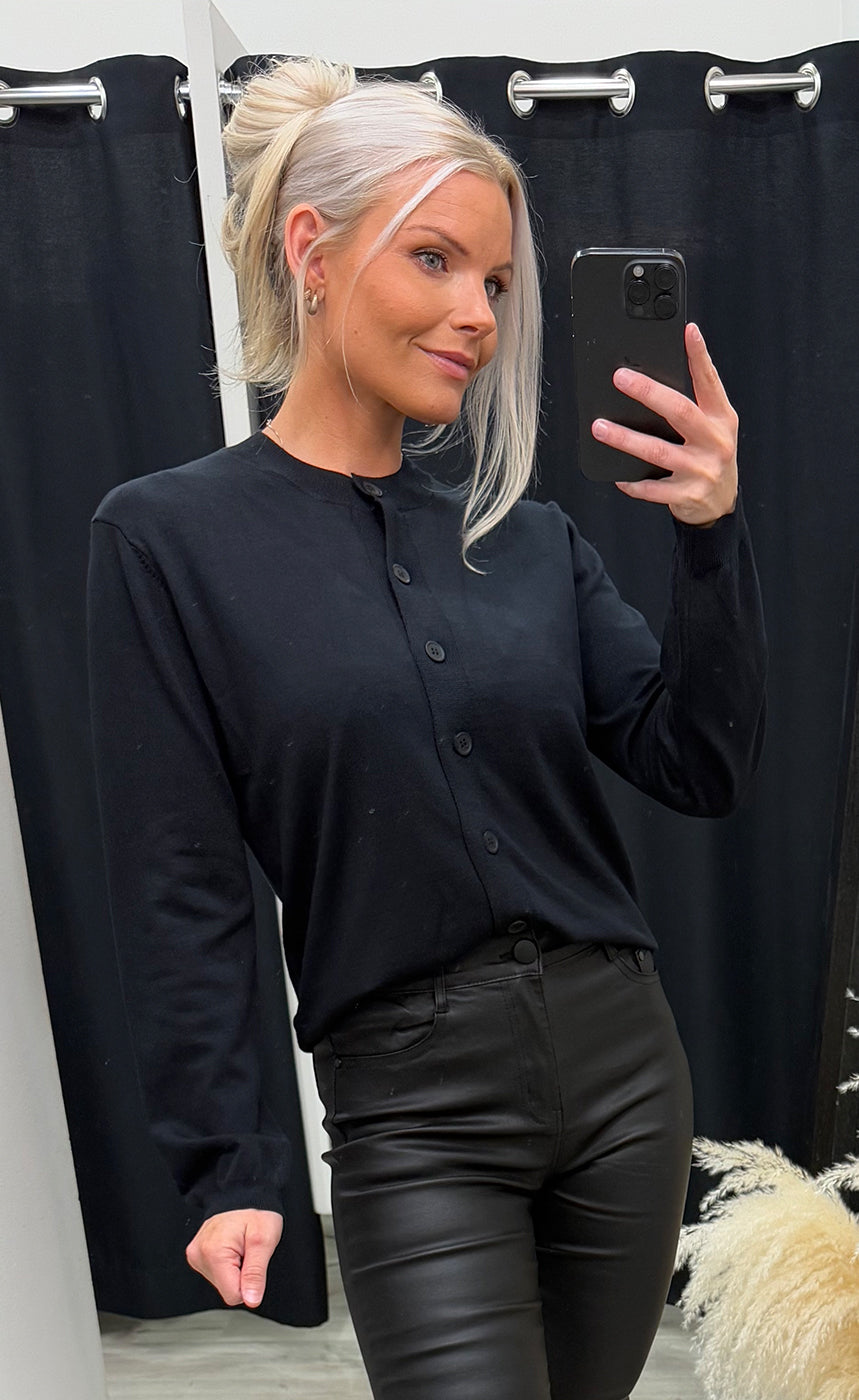 Lepia cardigan - black