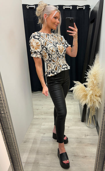 Nix blouse - brown
