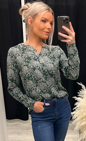 Kisa blouse 2 - green mix