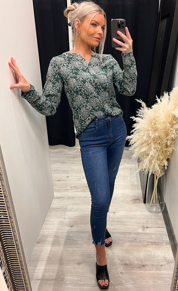 Kisa blouse 2 - green mix