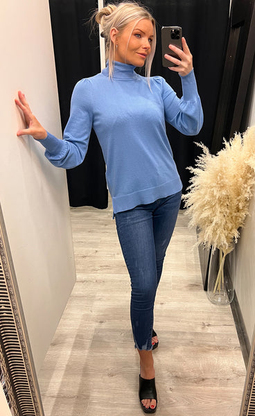 Alma pullover - misty blue