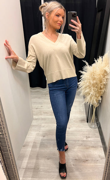 Selana pullover - oatmeal melange