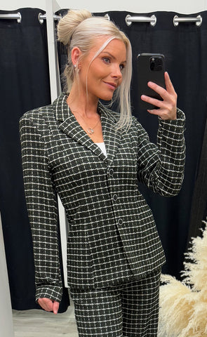 Kate cloule blazer - green check
