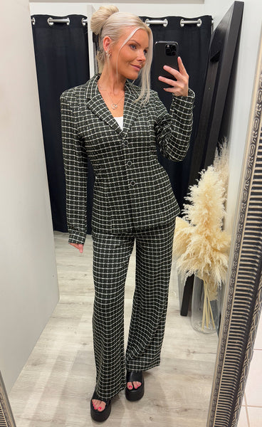 Kate cloule blazer - green check