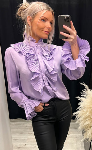 Coco satin blouse 9603 - purple