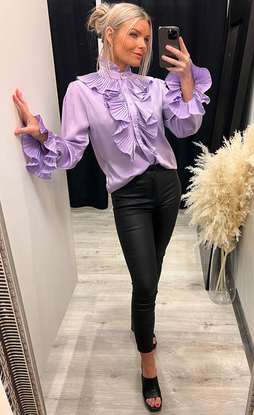 Coco satin blouse 9603 - purple
