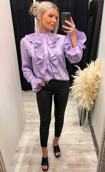 Coco satin blouse 9603 - purple