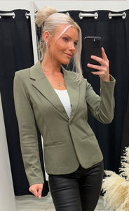 FRANSA stretch blazer - dusty olive