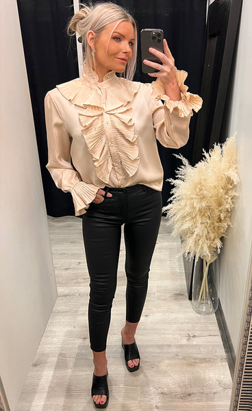 Coco satin blouse 9603 - beige