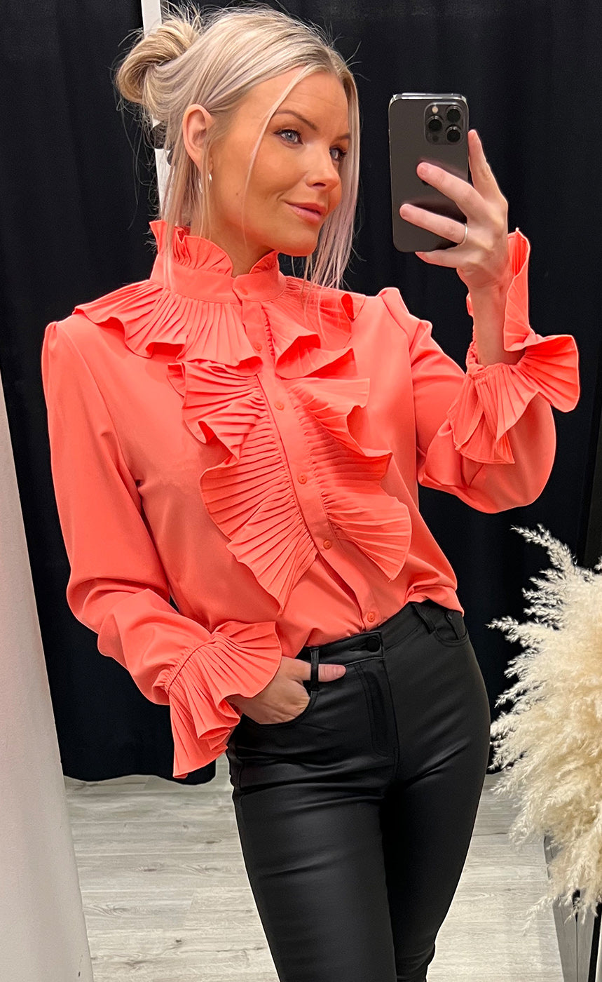 Coco blouse - coral