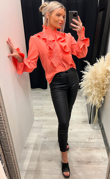 Coco blouse - coral