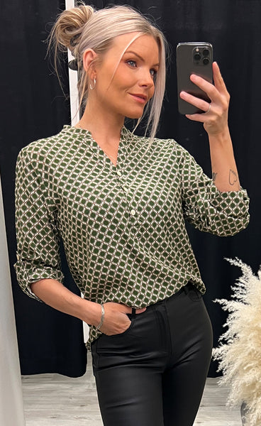 Mirinda blouse - green mix