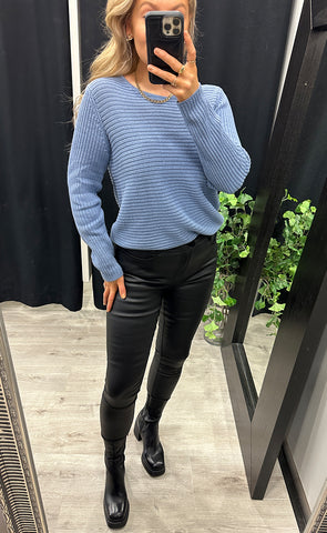 Sassi pullover - infinity blue