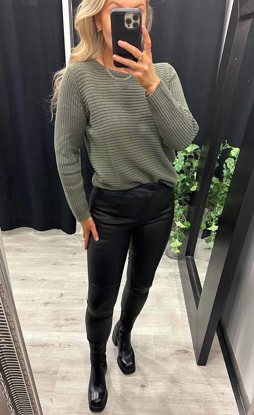 Sassi pullover - dusty olive