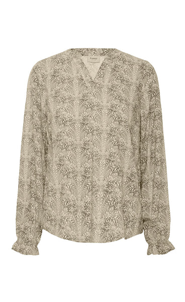 Flowy blouse 3 - dusty olive art