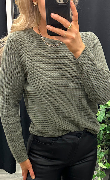 Sassi pullover - dusty olive
