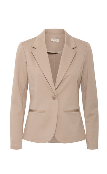 FRANSA stretch blazer - desert taupe